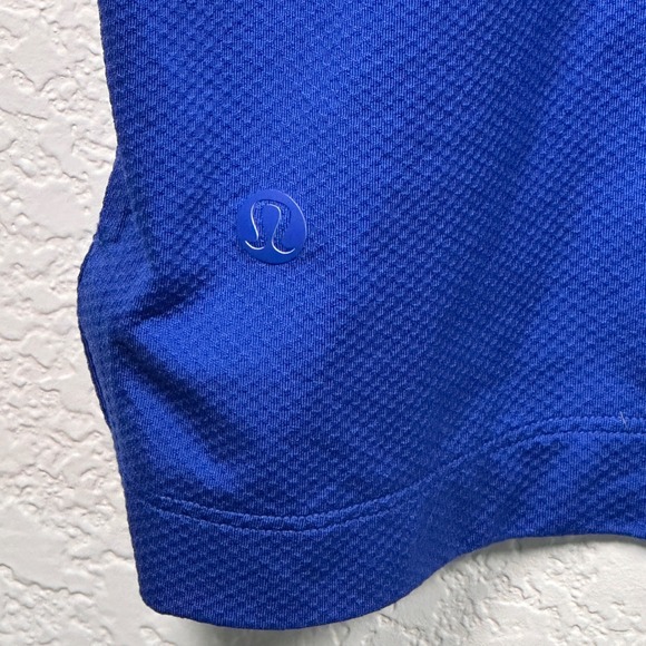 Lululemon Evolution Short-Sleeve Polo Shirt‎ Royal Blue Performance Golf Medium - Picture 6 of 9